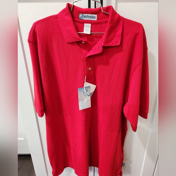 Other - Ash City Extreme Bright Red Polo Shirt